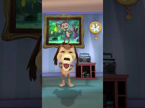 EL MONITO EN EL CUADRO / MI PERRO CHOCOLO 🐾 |  CANCIONES INFANTILES #shorts #shortsinfantil