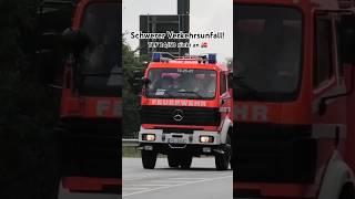Vollsperrung A7 - Feuerwehr rückt aus! #autobahn #einsatzfahrt #feuerwehr #blaulicht #presslufthorn