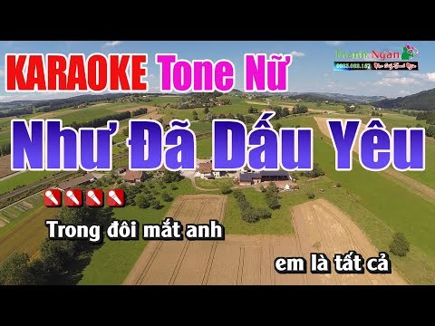 Như Đã Dấu Yêu Karaoke | Tone Nữ – Nhạc Sống Thanh Ngân