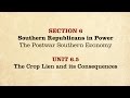 Sharecropping and the Southern Economy