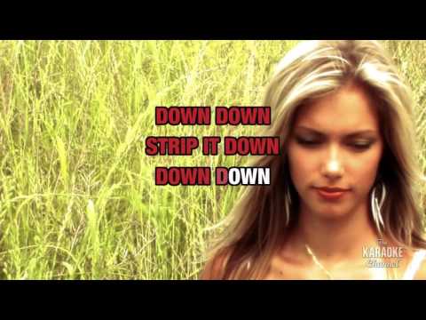 Strip It Down : Luke Bryan | Karaoke with Lyrics