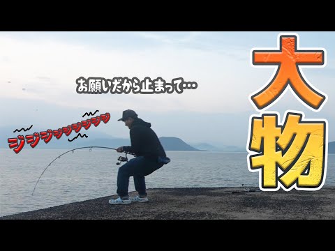 【離島生活】突然のドラグ音！とんでもない力で暴れる大型魚がキタ！！！