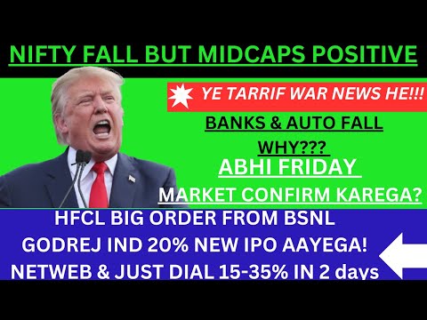 MIDCAP PULLBACK💥HFCL SHARE NEWS💥Godrej Industries SHARE NEWS💥Netweb Technologies SHARE NEWS