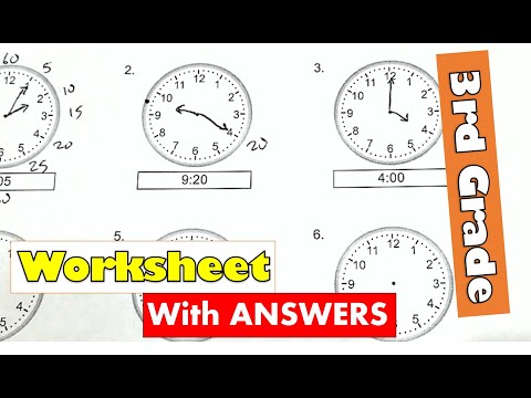 clock worksheet 3rd grade jobs ecityworks