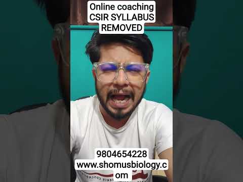 CSIR NET life science new syllabus removed | December 2025 with existing syllabus?