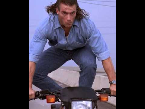 Van Damme's DEADLY Motorcycle Mayhem! 🔥 Hard Target's BLOODIEST Bridge Shootout