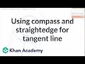 Constructing a Tangent Line to a Circle