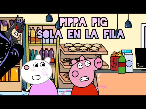 Pippa pig Animada #14- Sola en la fila Jepchu comedia #humor  #animacion #risa #pippapig #jepchu