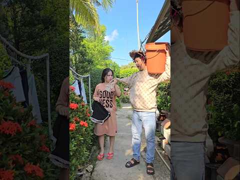 He is very smart 🤪😁 funny couple 🤣🥰#couple #funny #shorts
