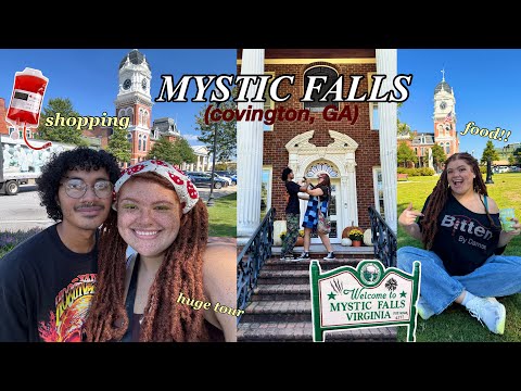 THE VAMPIRE DIARIES🩸Mystic Falls Vlog | married couple, traveling, yummy food, cozy halloween vibes!