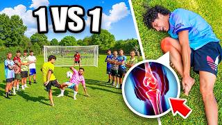 🦴☠️ CROCIATI A RISCHIO! 1 vs 1 SURVIVOR FOOTBALL CHALLENGE!!! ⚽️
