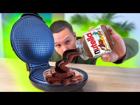 ЧТО ЕСЛИ ПРИГОТОВИТЬ ВАФЛЮ ИЗ НУТЕЛЛЫ, ЛИЗУНОВ и ОРБИЗОВ