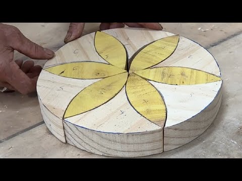 70 Year Old Man's Skillful Techniques In Woodworking -  Beautiful Tea Table Created Elderly Artisans