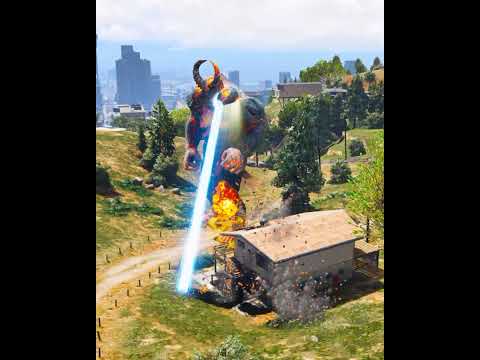 Superman Turns Lava Titan Into A Baby With BAUNA GADGET in GTA 5 😱 #shorts