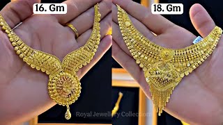 #2025 Latest Gold Necklace Designs With Weight And Price | Gold Necklace Designs/Pictures #viral #94