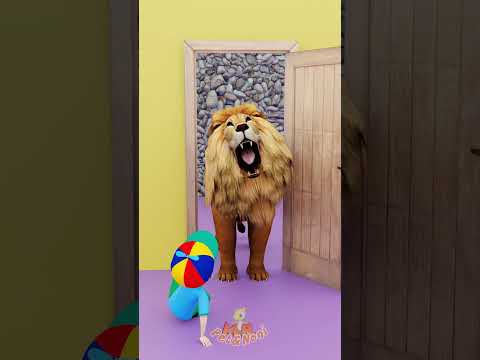 Oh Noo, What is that Lion Lion 😳😱   #comedy #shorts #funny #scaryteacher3d