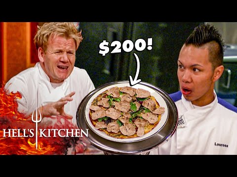 Chef Ramsay's $200 Pizza Inspires the Chef's Fine Dining Pizza Challenge | Hell’s Kitchen