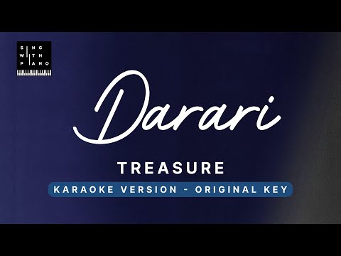Darari – TREASURE (Original Key Karaoke) – Piano Instrumental Cover with Lyrics