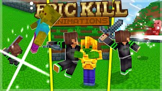 ADDON EPIC KILL ANIMATIONS MCPE! Animasi Menghajar Monster Terkeren Yang Pernah Ada Di Minecraft 🔥