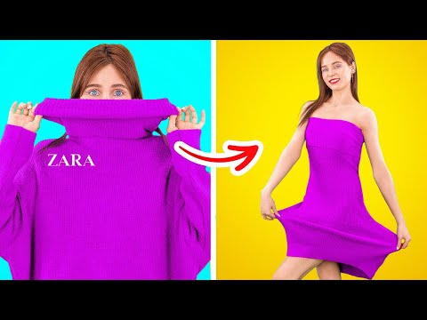 TRANSFORMATION INTO POPULAR || Cool Clothes Hacks & Tricks for Popular Girls by 123GO !GOLD