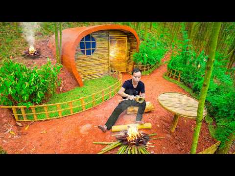 Full Video: 365 Days Building A Modern Underground Hut With A Grass Roof And A Swimming Pool