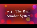Exploring the Real Number System
