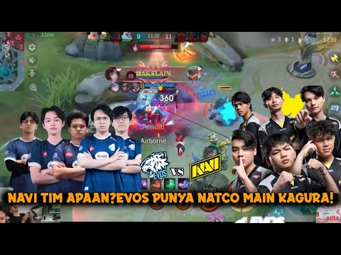 KING NATCO MAEN KAGURA DI DEPAN NAVI 🗿EVOS VS NAVI PEMANASAN SEBELUM MPL S15!