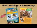 Exploring Nonfiction Text Features