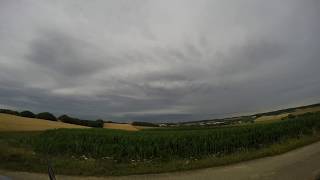 Kurze Zeitraffer einer Unwetterzelle