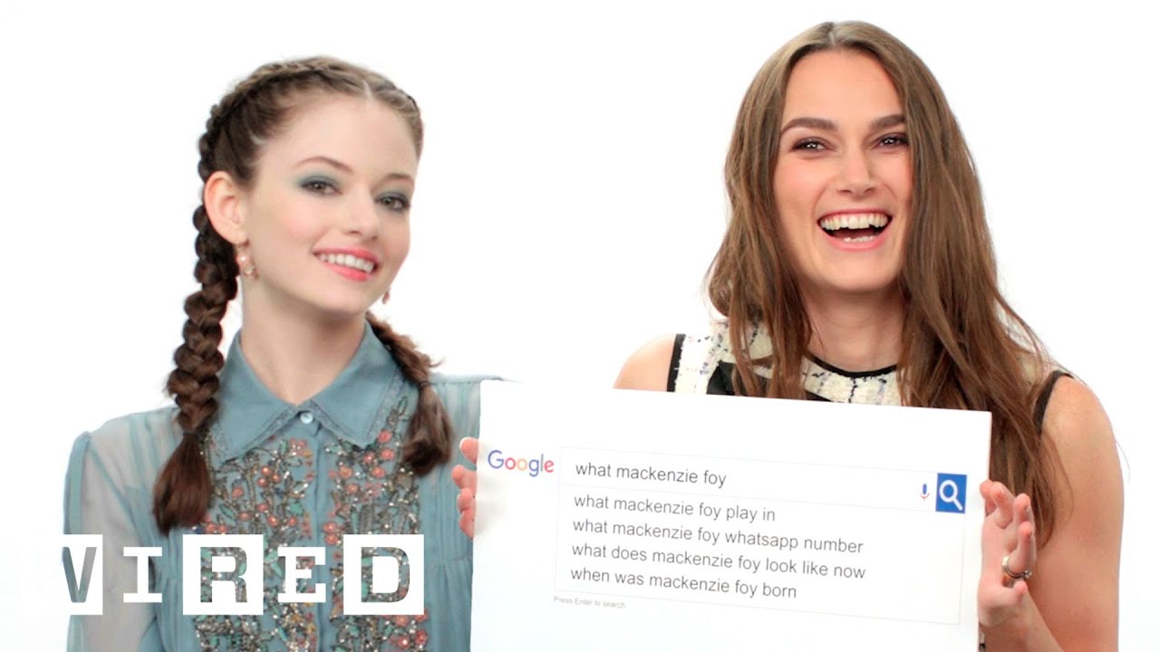 Keira Knightley & Mackenzie Foy Answer the Web's Most Searched Questions