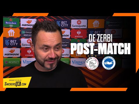 De Zerbi On Ajax Victory | I Am Delighted For The Fans
