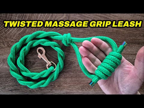 Make a Twisted Dog Leash with a Massage Grip Handle