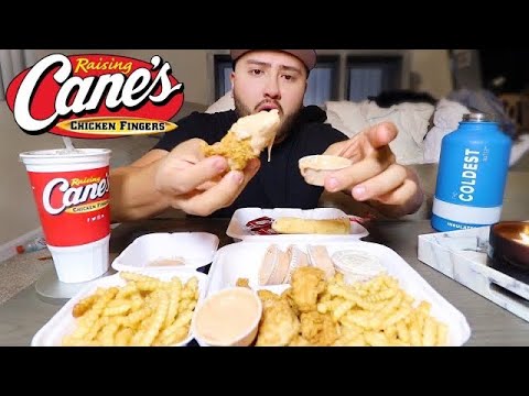 MUKBANG RAISING CANES EATING SHOW ASMR EATING SHOW