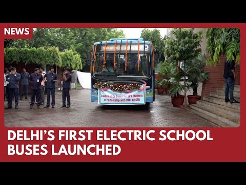 YouTube video thumbnail: Sardar Patel Vidyalaya Becomes First Delhi Private School to Launch EV Buses
