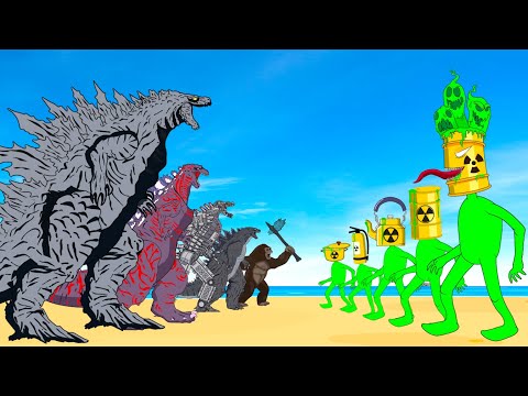 Team GODZILLA & KONG Vs Team MONSTER RADIATION : Monsters Ranked From Weakest To Strongest