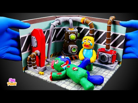 Noob Saves Blue - Don't Leave Me Alone | Roblox rainbow friends with clay | Clay Planet