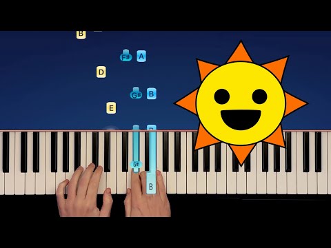 Mr. Sun (Phase 1-4) - Incredibox Sprunki - EASY Piano Tutorial