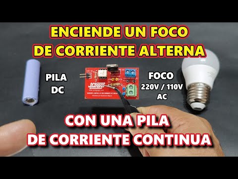 ✅COMO CONTROLAR UNA CARGA DE CORRIENTE ALTERNA 220V - 110V AC 👀👉 CON UNA PILA DE CORRIENTE DIRECTA