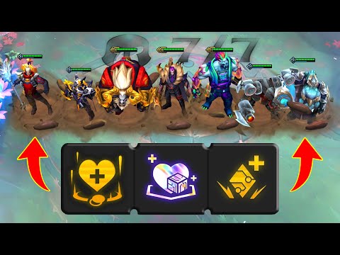 I got "HP ONLY" augments + Mountain = Mega FAT TEAM!