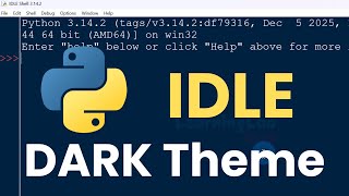 How to Enable Dark Theme in Python IDLE | Step-by-Step Tutorial
