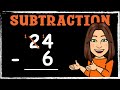 Subtracting 1-Digit from 2-Digit Numbers Using Column Method