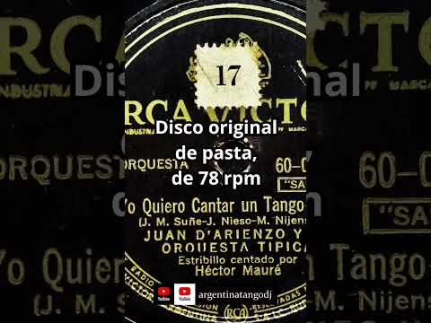 JUAN D'ARIENZO & HÉCTOR MAURÉ: YO QUIERO CANTAR UN TANGO (TANGO) #tango #tangoargentino #musica