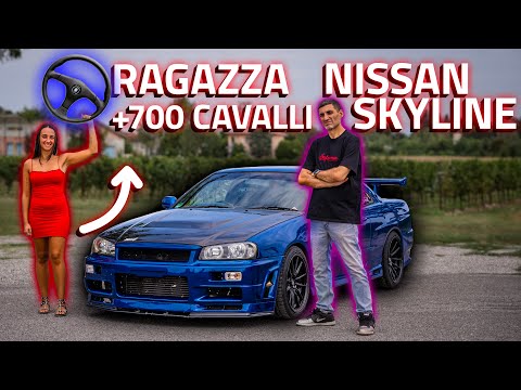 LA MIA RAGAZZA GUIDA LA SKYLINE R34 700HP! SOPRAVVIVO?