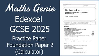 Edexcel GCSE 2025 Foundation Paper 2 Practice Paper