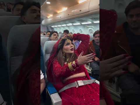 Rakhi sawant ka video viral flight m 😱 #rakhisawant #flight #ytshort #india #avation