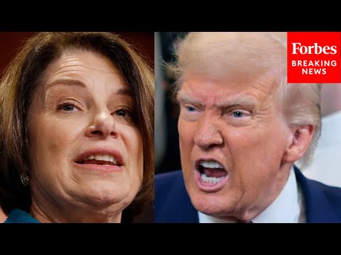 YouTube video thumbnail: 'This Resolution Is About Drawing A Line': Amy Klobuchar Touts Bill To Ban Trump's Tariffs On Canada