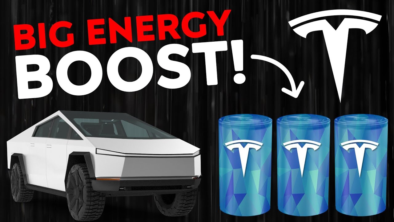 BIG Tesla 4680 Battery ENERGY BOOST | Cybertruck Batteries!