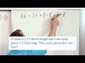 Dividing Fractions and Mixed Numbers
