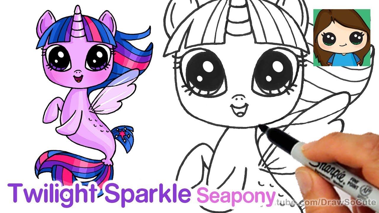 How to Draw Twilight Sparkle Seapony My Little Pony