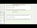 Algebraic Expressions and Operations